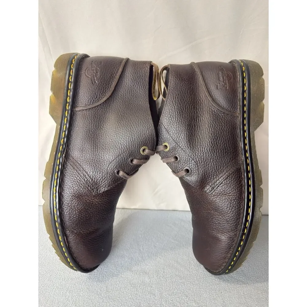 Dr. Martens AirWair Sussex Brown Pebble Leather Chukka Boots Men’s Size 12 - Picture 3 of 14